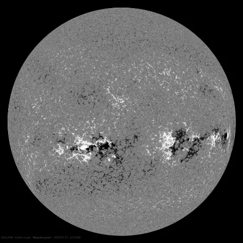 Image of Sun's magnetic field