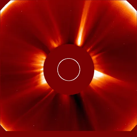 Image of solar wind