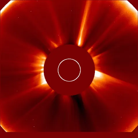 Image of solar wind