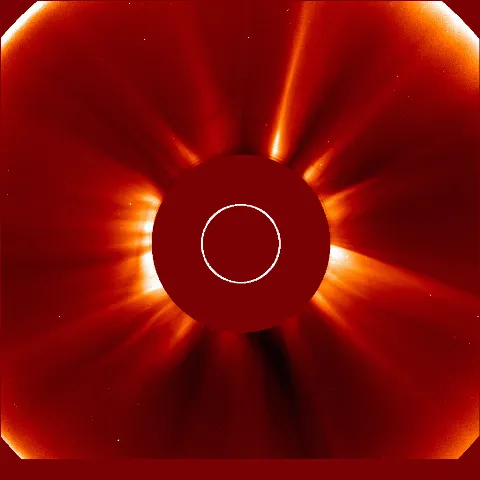 Image of solar wind