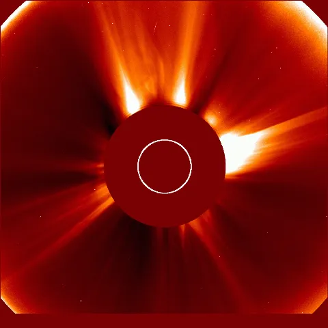 Image of solar wind