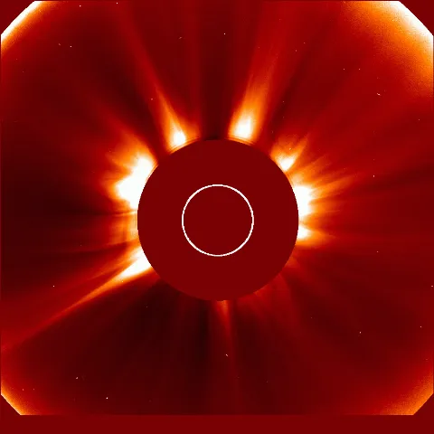 Image of solar wind