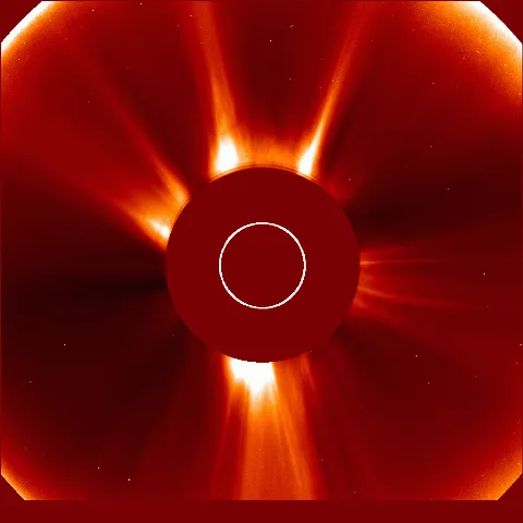 Image of solar wind