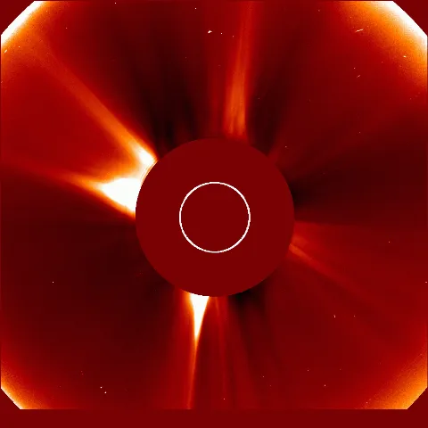 Image of solar wind