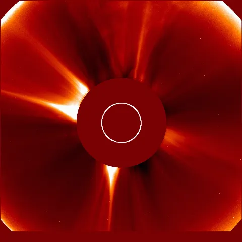 Image of solar wind