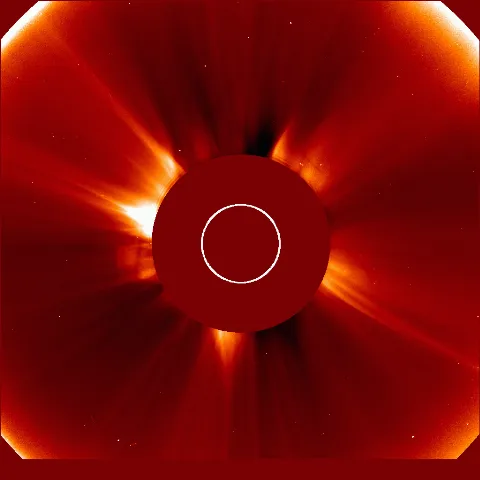 Image of solar wind