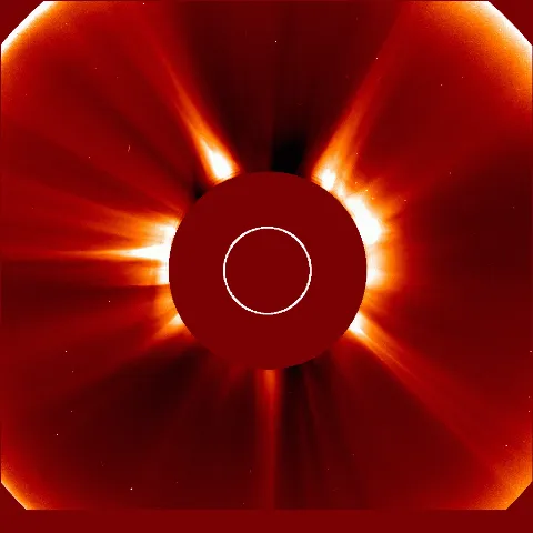 Image of solar wind