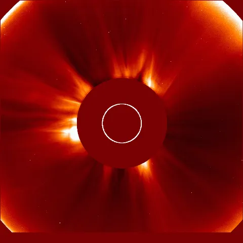 Image of solar wind