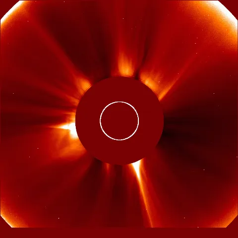 Image of solar wind