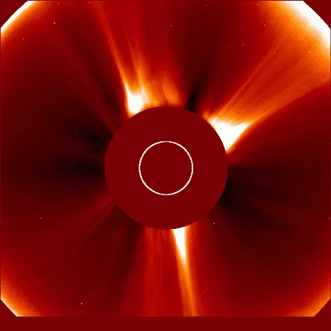 Image of solar wind