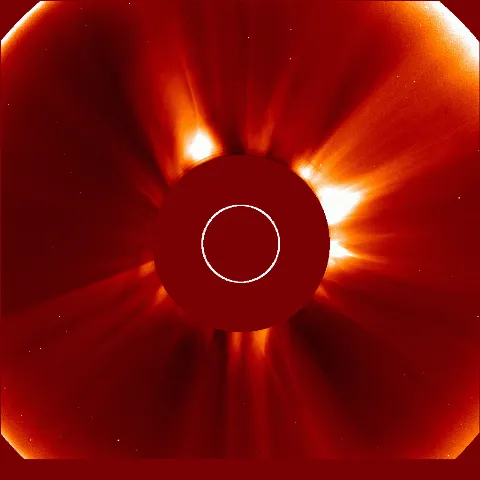 Image of solar wind