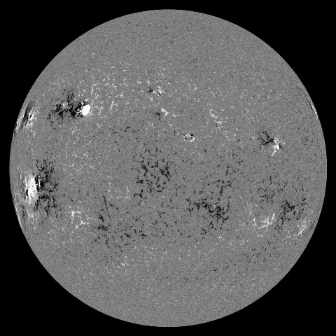 Image of Sun's magnetic field