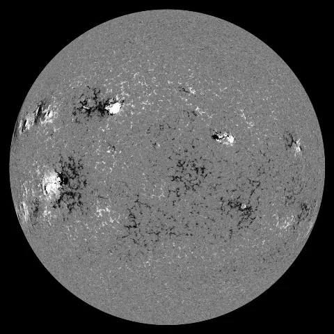 Image of Sun's magnetic field