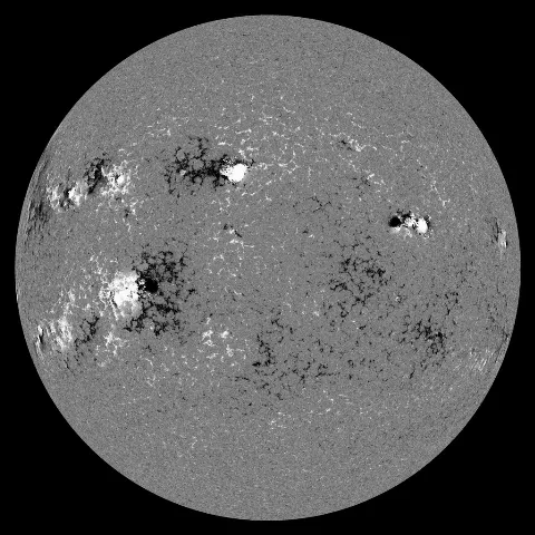 Image of Sun's magnetic field