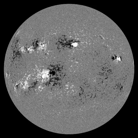 Image of Sun's magnetic field