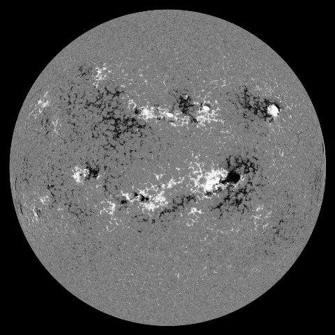 Image of Sun's magnetic field