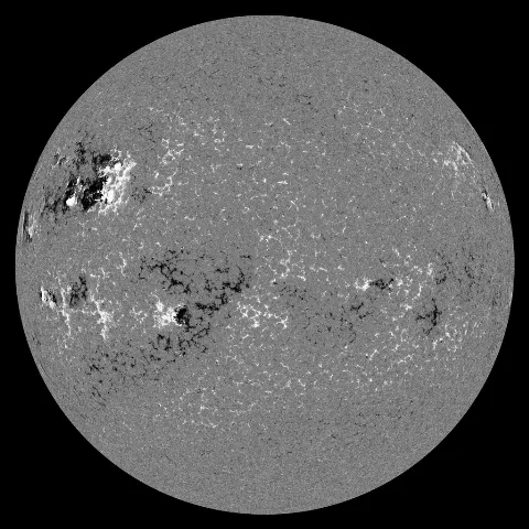 Image of Sun's magnetic field