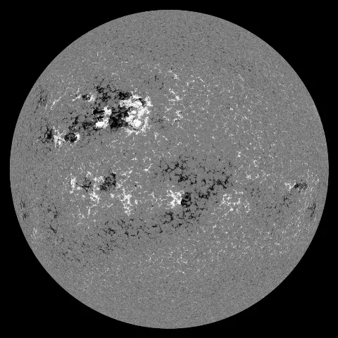 Image of Sun's magnetic field