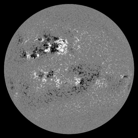 Image of Sun's magnetic field