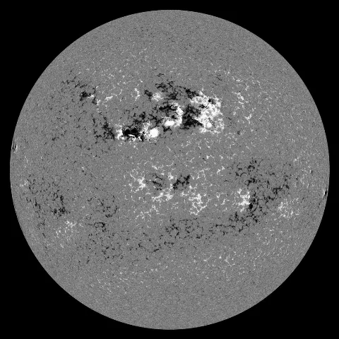 Image of Sun's magnetic field