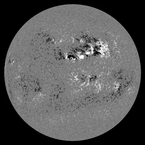 Image of Sun's magnetic field