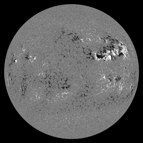 Image of Sun's magnetic field