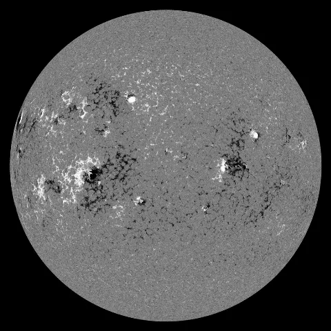 Image of Sun's magnetic field