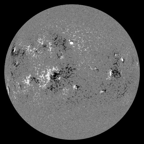 Image of Sun's magnetic field