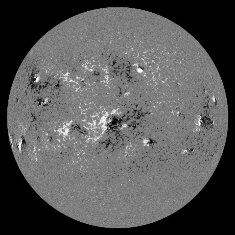 Image of Sun's magnetic field