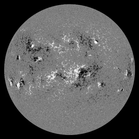 Image of Sun's magnetic field