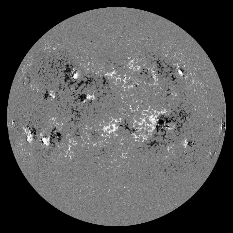 Image of Sun's magnetic field