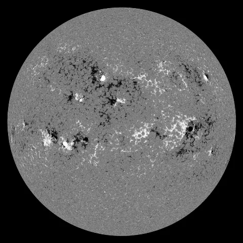 Image of Sun's magnetic field