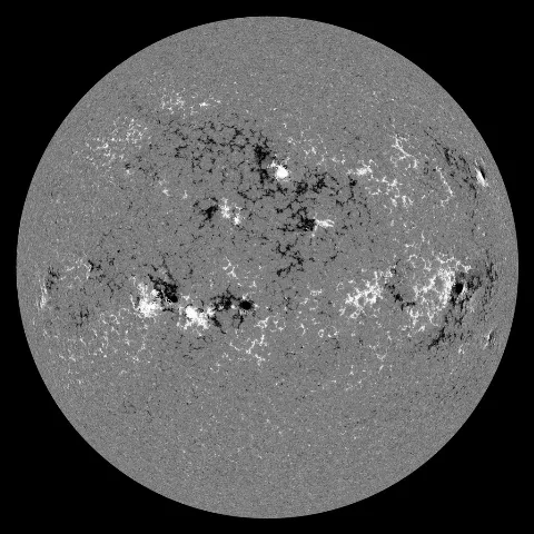 Image of Sun's magnetic field