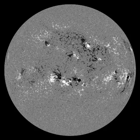 Image of Sun's magnetic field