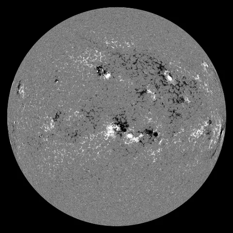 Image of Sun's magnetic field