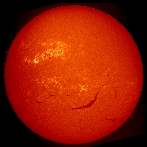 Image of Sun's chromosphere