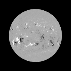 Image of Sun's magnetic field