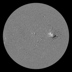 Image of Sun's magnetic field