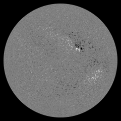 Image of Sun's magnetic field