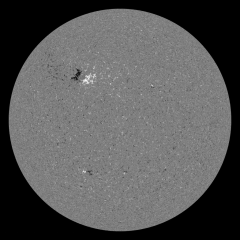 Image of Sun's magnetic field