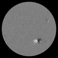 Image of Sun's magnetic field