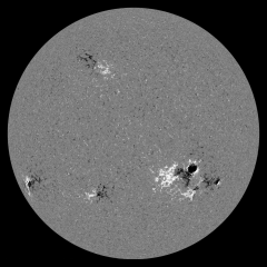 Image of Sun's magnetic field