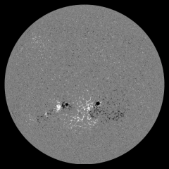 Image of Sun's magnetic field