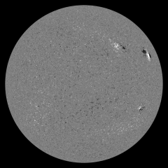 Image of Sun's magnetic field