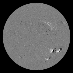 Image of Sun's magnetic field