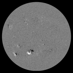 Image of Sun's magnetic field