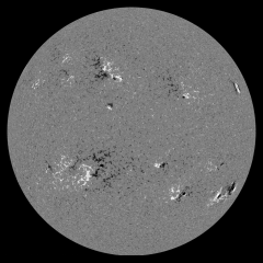 Image of Sun's magnetic field