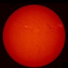 Image of Sun's chromosphere