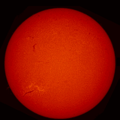 Image of Sun's chromosphere