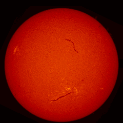 Image of Sun's chromosphere